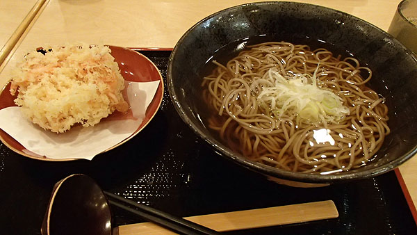 桜海老のかき揚げ蕎麦